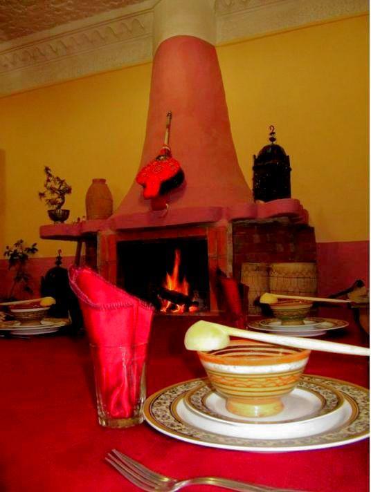 Auberge Des Peupliers Cafe Restaurant Akhendachou n'Ait Ouffi Exteriér fotografie